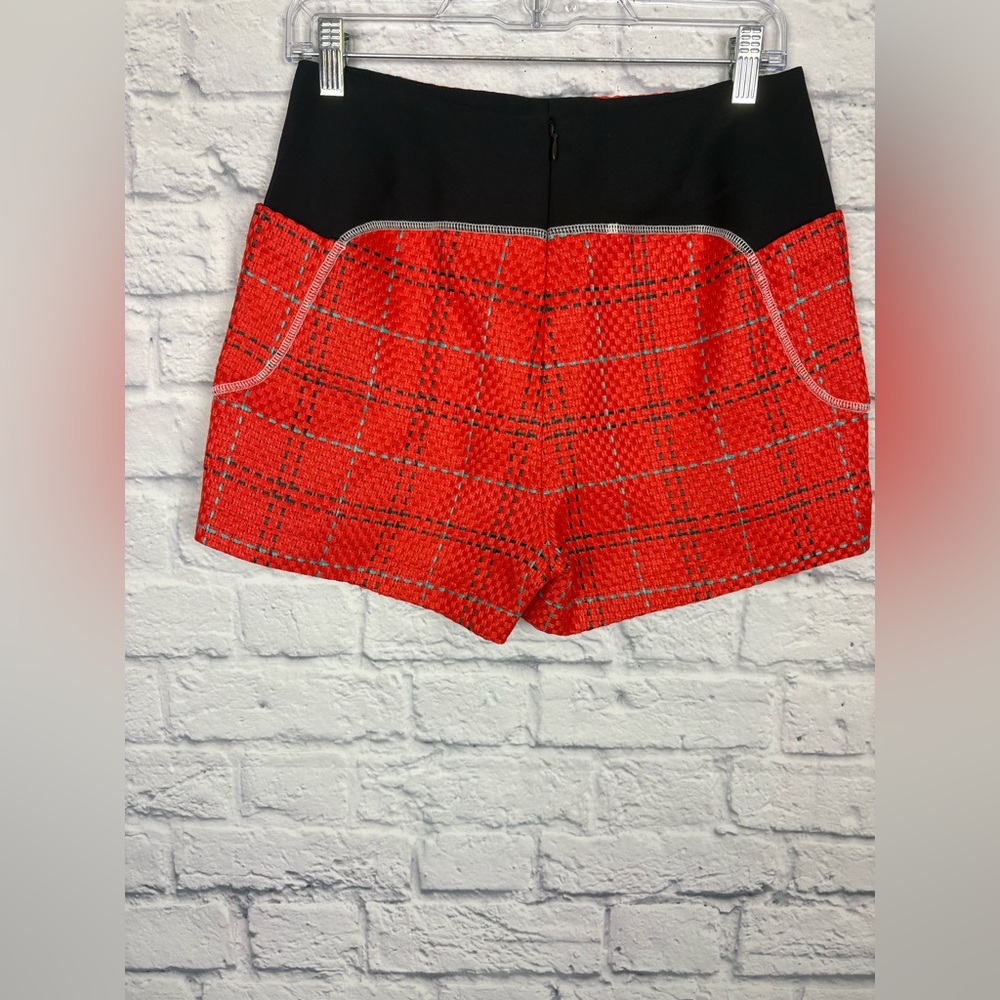 3.1 Phillip Lim red shorts black, twill panels size size 4 - Picture 6 of 8